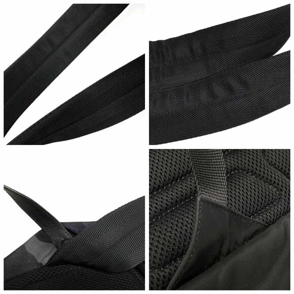 PRADA -  Black Nylon Leather Backpack 728-071625 - Picture 7 of 14